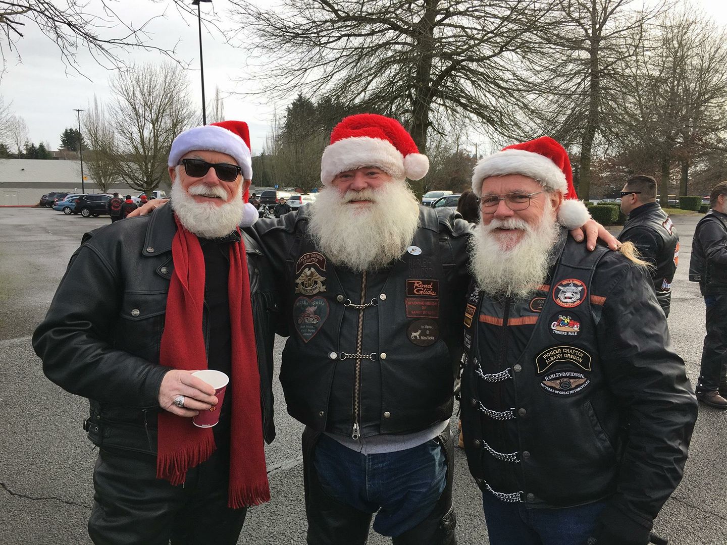 Santas from the Salem Toy Run